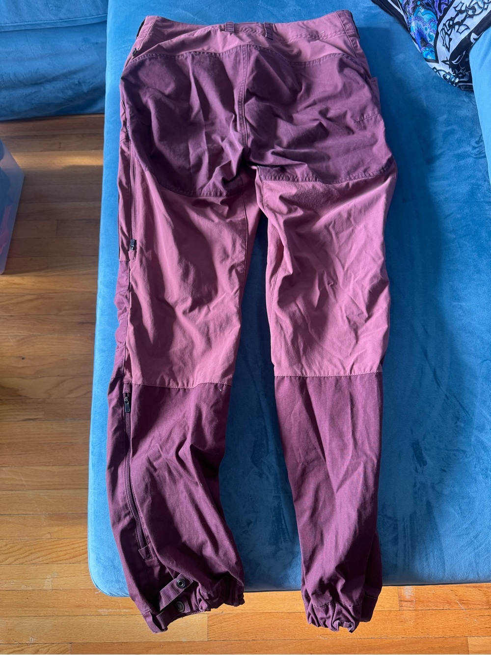 Fjällräven G-1000 Burgundy Hiking Trekking Pants Women’s 44 / US 34 - Picture 4 of 4